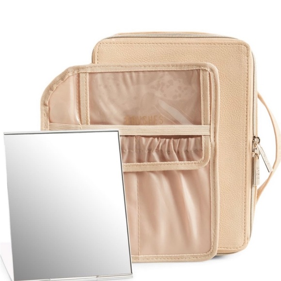 BEIS Handbags - Beis Cosmetic Case in Beige